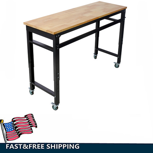 Adjustable height wood - 60",